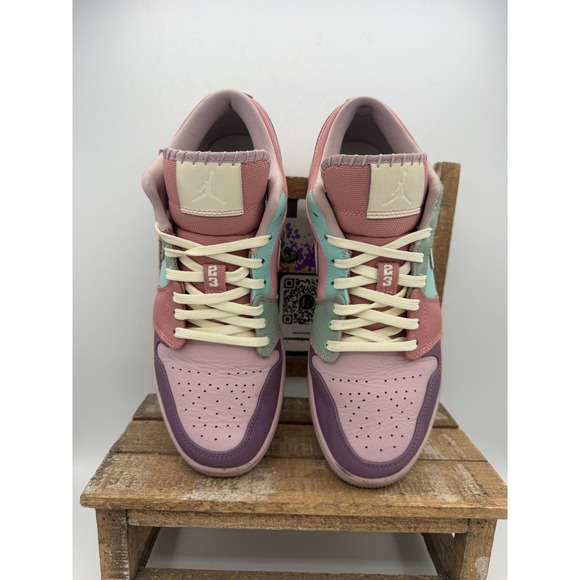 Jordan 1 Low SE Easter Arctic Punch Purple Pulse Womens Size 9 DJ5196-615 - Picture 10 of 11